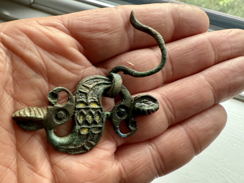 Romano British Drgonesque Brooch complete with pin
