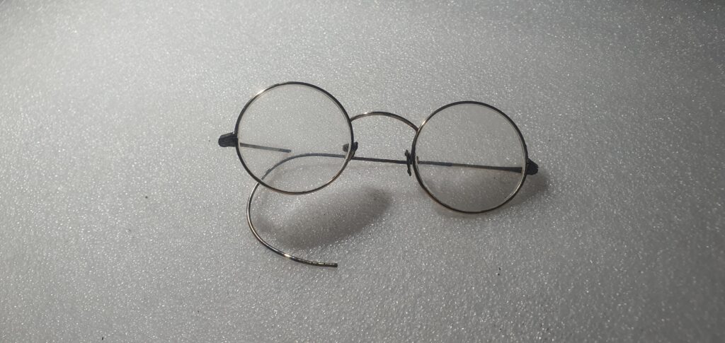 old glasses - gold frame