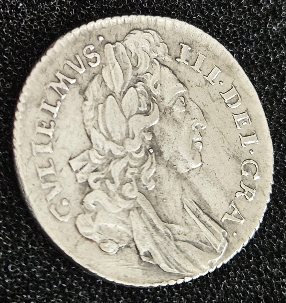 William III 1696 sixpence