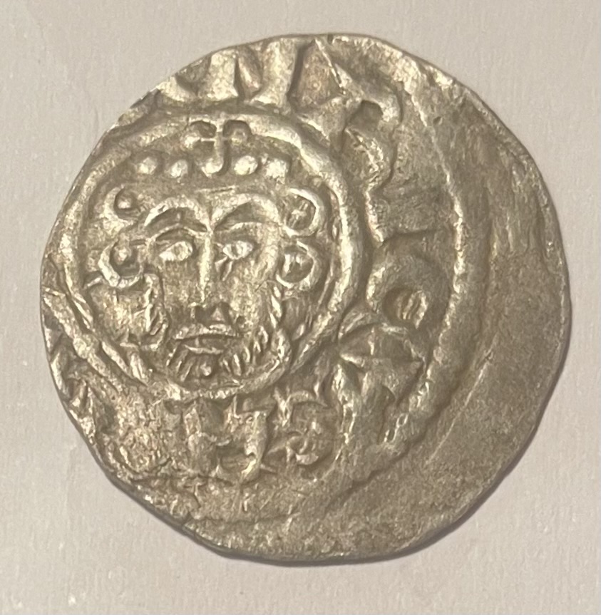 King John hammered coin