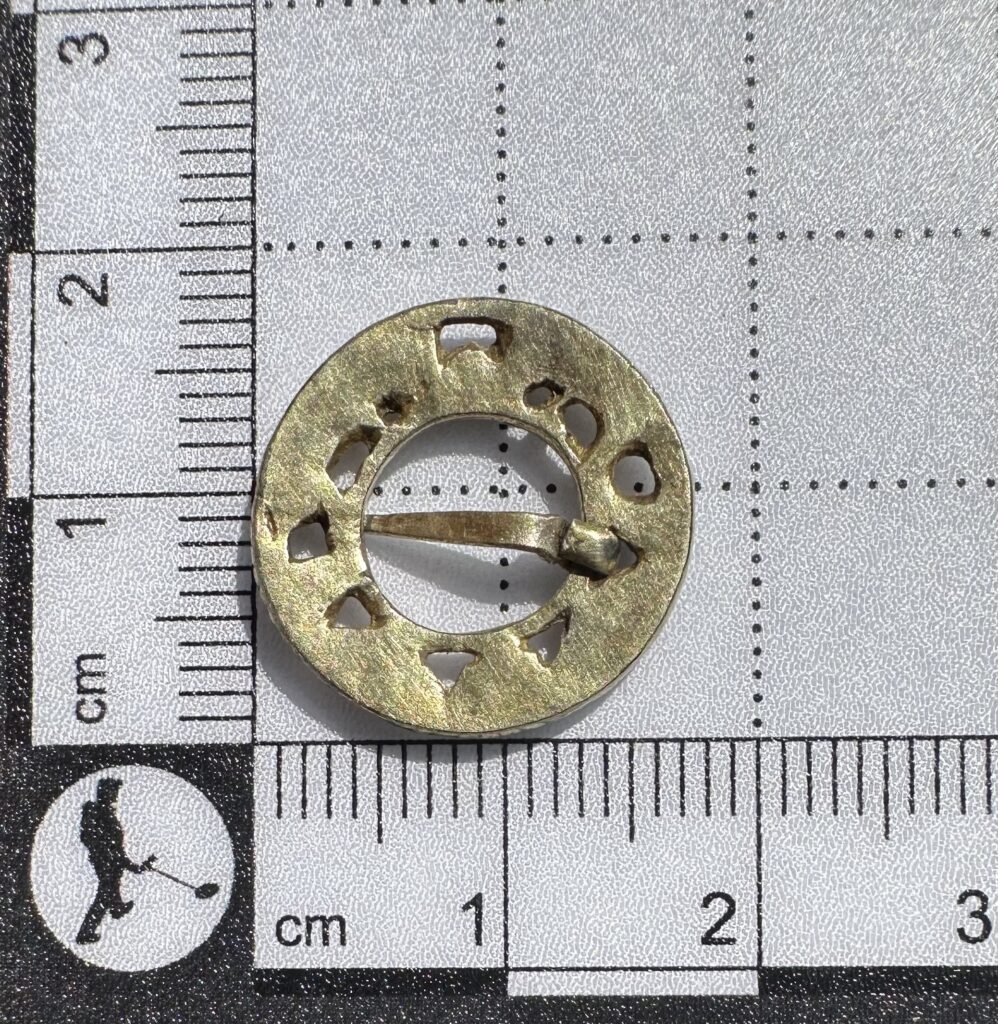 Silver gilt brooch