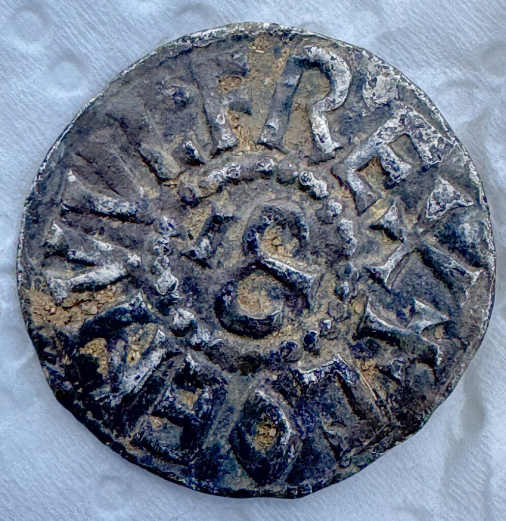 Rare Saxon Silver Half Penny