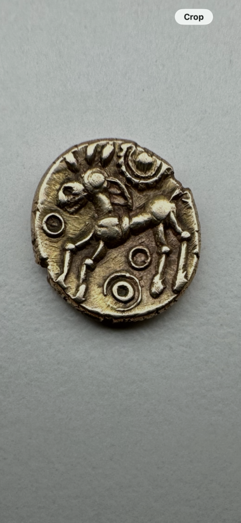Celtic gold quarter stater