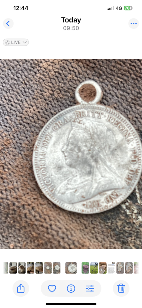 1893 Sixpence Love Token